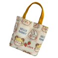 thumbnail image 3 of Bolsa de lona con estampado floral, bolsa de lona para mujer, bonita bolsa de lona reutilizable, bolsa de lona, diseño de última generación, 3 of 9