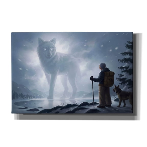 Epic Graffiti 'The Visit' by JoJoesArt, Canvas Wall Art, 18"x12"