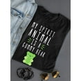 thumbnail image 3 of My Spirit Animal Is A Gummy Bear Fashion Style Women Black Funny Shirt, Female Medium, 3 of 4