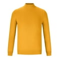 thumbnail image 6 of ZCFZJW Men's Mock Turtleneck Long Sleeve T Shirts Basic Casual Knitted Half Neck Thermal Lightweight Pullover Sweater XXL, 6 of 7