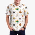 thumbnail image 1 of Balery Funny Chicken Camisa Polo de Hombre con Estampado, de Manga Corta y Tejido Medio, Camisa Tipo Golf Polo-Small, 1 of 6