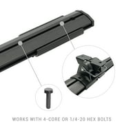 Go Rhino 5935015T XRS Cross Bars - Bed Rail Kit for Full/Mid Sized Trucks W/Tonneau Cover T-Tracks For 06-24 Ram, Ford, Nissan, Toyota, Jeep, GMC, Chevrolet Fits select: 2015-2023 FORD F150
