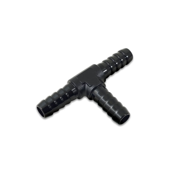 Vibrant Performance 1/4in Barbed Tee Adapter- Black Anodized