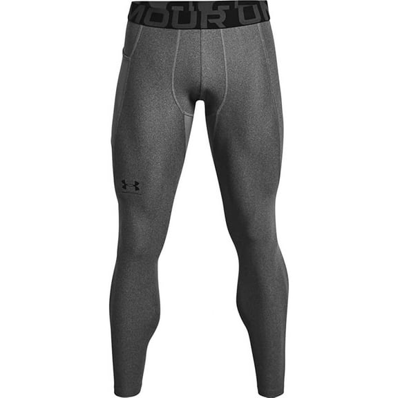 Under Armour Mens HeatGear Leggings Carbon Heather 090/Black XX-Large