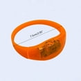 thumbnail image 3 of Acahhotxx Glow Bracelet, 5pcs LED Glow Bracelet Light Up Wristbands Flashing Wrist Bands Glow in Dark Party Supplies for Concerts Festival - Orange, 3 of 3