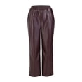 thumbnail image 1 of Pantalón George Para Dama Recto con Pretina Elástica y Bolsas Delanteras, Vino Talla CH, 1 of 4