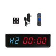 thumbnail image 4 of Minuterie à Intervalle LED pour Gym à Domicile, Compte à Rebours, Horloge, Chronomètre avec Télécommande, 1.8 Pouces, 4 of 7