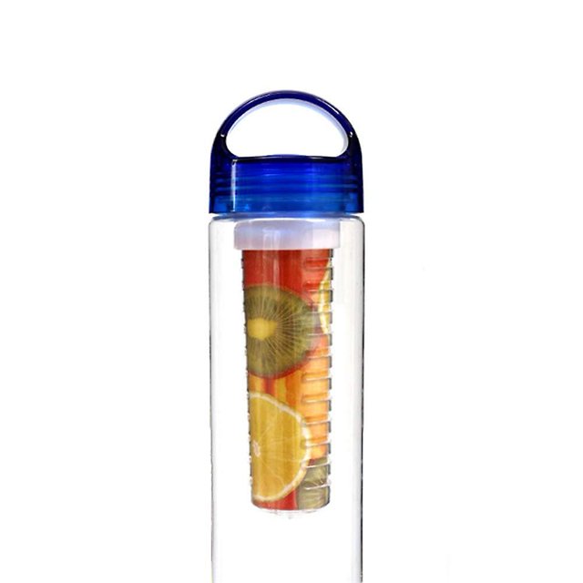 Botella de agua de vidrio frasco deportivo azul 700 ml WEIHJMXG