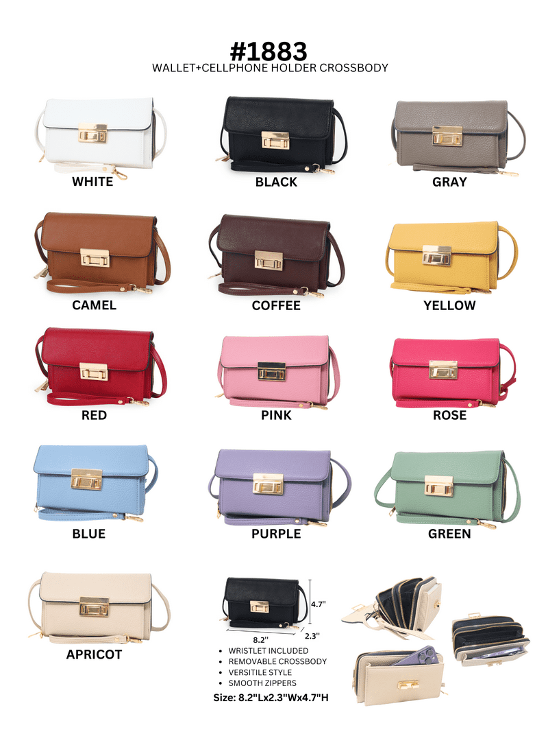 Wendy Keen PU Leather Crossbody Phone Bag | Small Wallet Purse