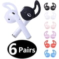thumbnail image 1 of Ganchos de silicona para auriculares AirPod/EarPods de Apple, 6 pares, 1 of 4