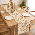 thumbnail image 3 of Orange Leaves Fall Table Runner 120 Inches Long Farmhouse Dress Scarves, Birds Branches Pine Cones Dining Tablerunner for Coffee Table/Kitchen Island/Party Décor, 13" x 120", 3 of 8