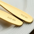 thumbnail image 3 of 3 Pcs/Set Stainless Steel Flat Spoons Chinese Silver Soup Coffee Tea Dinner Gold Spoon Sets Kitchen Accessories-Gold, 3 of 6