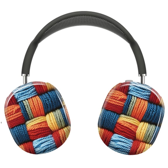 Protective Cover for AirPods Max Knitting Yarn Fabric Textiles =10 Headphones Aesthetic Print Snap On Cases