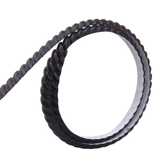 Flexible wall decorative moulding edge with peel and decorative edge