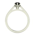 thumbnail image 3 of 3/8 ct tw Natural Black Marquise Diamond Cathedral Setting Engagement Ring 14K White Gold, 3 of 5