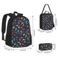 thumbnail image 2 of Disketp Shells and Seaweed Mochila Estampada de Gran Capacidad con Lonchera y Estuche, Set de 3 Piezas para Estudiantes, 2 of 7