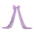 thumbnail image 3 of Christmas Tree Topper Bows - 79"x20" Large Purple Glitter Tulle Bows with Long Streamers for Xmas Garland, Mantel, Door, Staircase, Wedding, Party, Indoor Outdoor Decorations, 3 of 7