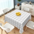 thumbnail image 6 of Tchckioa Square Tablecloth for Restaurant Party Decor,54x54 Inch Stain Resistant Table Cloth,White, 6 of 6