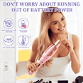 thumbnail image 4 of Auto Hair Curler, Automatic Curling Iron with 4 Temperature Settings, 30s Fast Heat, Anti-Tangle & Anti-Scald, 60min Auto Shut-Off, Portable, Easy-to-Use, pink, 4 of 7