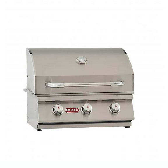Bull Steer 3 Burner Stainless Steel Built In Natural Gas BBQ Barbecue Grill Head