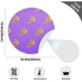 thumbnail image 3 of Pizzas Round Placemat Set of 6, Non-Slip Heat Resistant & Waterproof Plate Pads for Dinner Table Table Placemats, 15.4 in Home Decor, 3 of 6