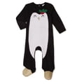 thumbnail image 3 of Holiday Time Infant Matching Family Penguin Pajamas, 1-Piece, Sizes 6M-18M, 3 of 4