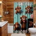 thumbnail image 5 of TIELUTT A Witty and Humorous Bathroom Curtain Embroide Shower Curtain Curtains for Small Windows in Bathroom Extra Long Shower Curtain Liner 84 Inches Long Tall Shower Curtain Shower Hang Line, 5 of 5
