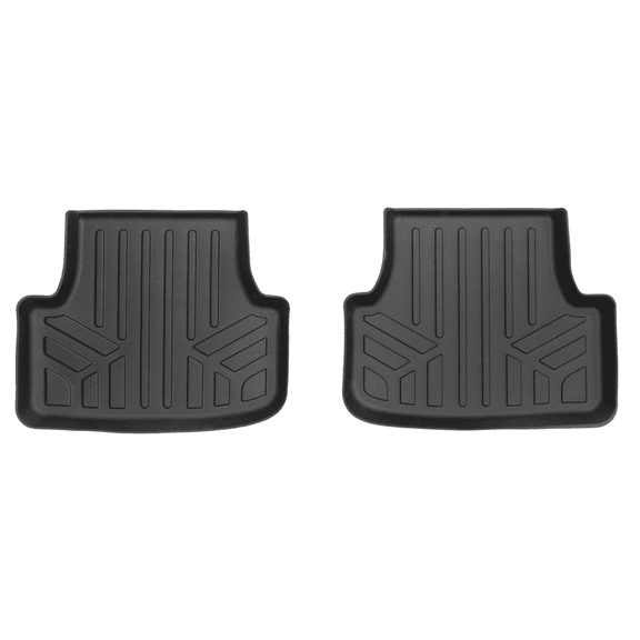 SMARTLINER All Weather Protection Custom Fit Black 2nd Row Floor Mat Liner Set Compatible With 2015-2021 Volkswagen Golf/ Golf GTI