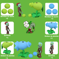 thumbnail image 3 of 2pcs Plantas Vs Zombies Coleccion Juguete Modelos Diferentes Xtellar multuicolor, 3 of 3