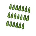 thumbnail image 1 of Artificial Leaves Ear Leaves for Decoration 20Pcs Set, 1 of 3