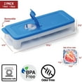 thumbnail image 4 of Silicone Ice Cube Trays for Freezer – Freeze Pop Holders Set of 2 – Easy Release Ice Cube Tray with Lid – Spill Proof Non-BPA Ice Cube Mold – No Odor, Dishwasher Safe and Durable, 4 of 6