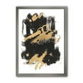 thumbnail image 1 of Designart Dérive or et noir I Art mural encadré, 1 of 3
