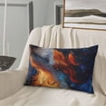 thumbnail image 5 of Fuzoiu Cosmic Dog Starry Night Print Fuzzy Pillowcases, Super Soft Pillow Case Cover with Zipper for Bedroom, Sofa, Couch,Cozy Pillow Shams for All Seasons-20"x30", 5 of 6