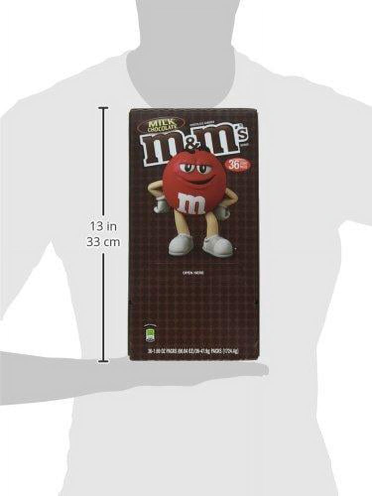 M&M's Milk Chocolate Candy, 1.69 Oz (36 count box)