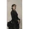thumbnail image 2 of Léon François Comerre 11x18 Gold Ornate Wood Frame and Double Matted Museum Art Print Titled - Portrait of Jacqueline Comerre-Paton in a Black Dress (1879), 2 of 4