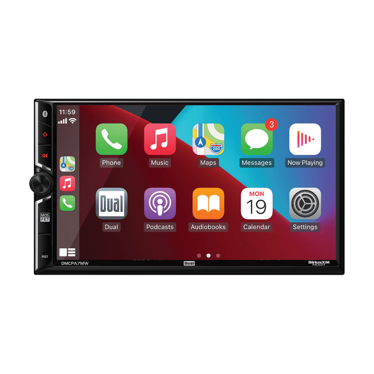 Dual, Car Stereo, DMCPA7MW, Double DIN with 7-inch Touchscreen Dual, Car Stereo, DMCPA7MW, Double DIN with 7-inch Touchscreen
