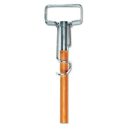 

Spring Grip Metal Head Mop Handle For Most Mop Heads 60 Wood Handle | Bundle of 5