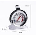 thumbnail image 2 of Stainless Steel Oven Thermometer Kitchen Celsius and Fahrenheit Thermometer, 2 of 2