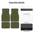 thumbnail image 5 of Wukai Red Snake Print Car Foot Mat Set of 4 Pieces, Anti-Slip Neoprene Auto Floor Mats Carpet, Universal Fit Automotive Floor Foot Mats Set for SUV, Van, Trucks, 5 of 6