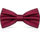 thumbnail image 1 of Pajarita preatada YONGSHENG pajarita de esmoquin cuello formal ajustable satén fiesta boda rojo granate, 1 of 5