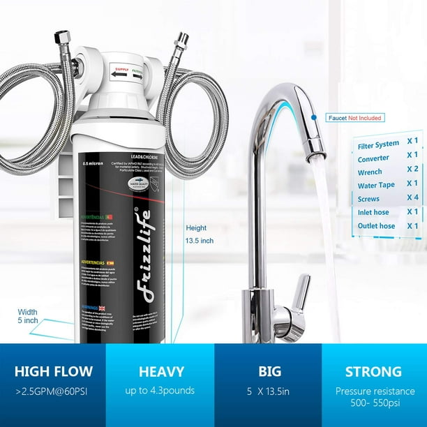 Frizzlife RO Water Filter Faucet Fits Most Reverse Osmosis, Drinking Water  Filtration System