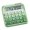 Green, variant on YongCo Sunlight power 12 Digit Flexible Calculator Anti Wear Controls Portable Design For Financial Work School Use