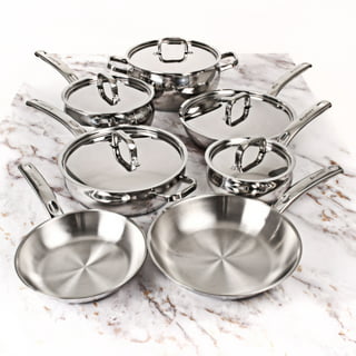 BergHOFF 8 Piece Vision Cookware Set, Silver