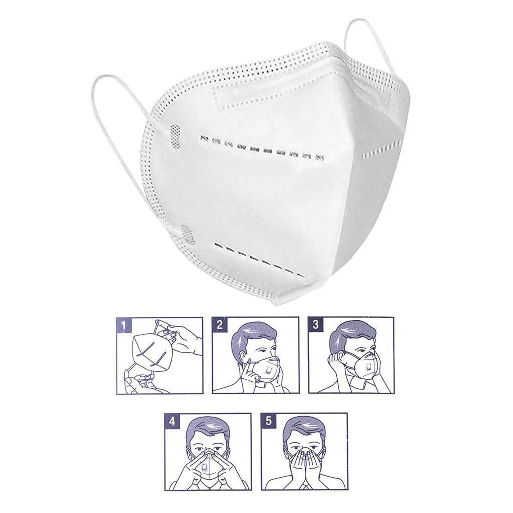100PC 2026 KN95 Face Masks, Multi Layer Dust Proof Disposable Respirator, Soft Comfortable Facial Cover Suitable For Office Outdoor And Daily General Use