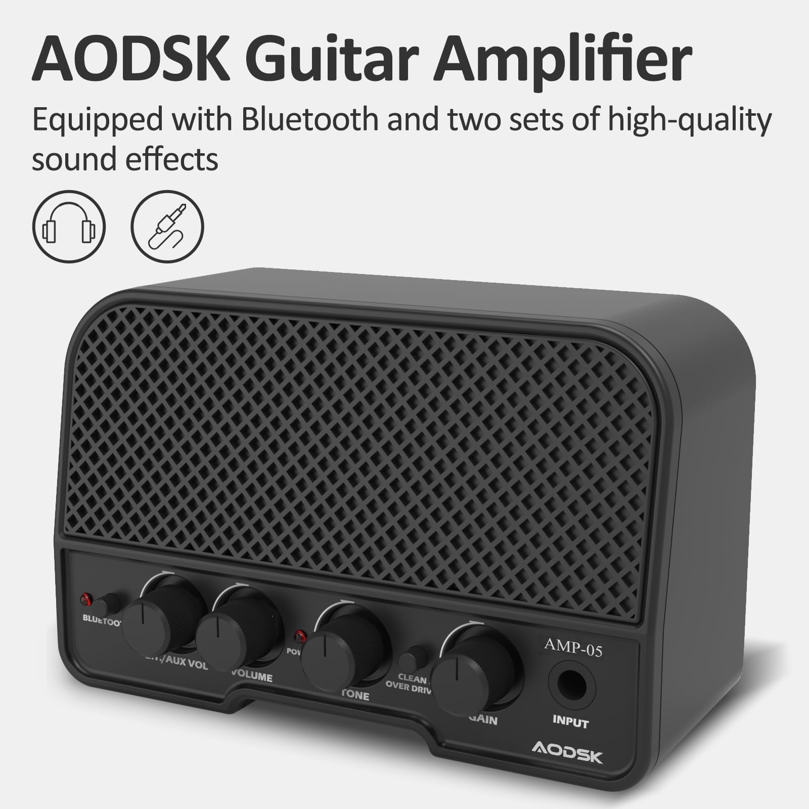AODSK 39" Beginner Electric Guitar Full Size Kit with Amp, SSS Pickup, Solid Wood Body, Digital Tuner, Six Strings, Four Picks, Tremolo Bar, Strap, Gig Bag