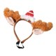 thumbnail image 4 of 1 unidad de diadema de Navidad para mascotas, diadema de cuernos de reno, disfraz de Navidad para mascotas, 4 of 8