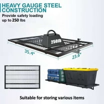 HAINAWANG Black Black Metal Floating Adjustable Wall System Shelf