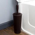 thumbnail image 3 of Home Basics Plastic Tapered Toilet Brush And Holder, Brown, 4x15 Inches, 3 of 3