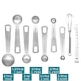 thumbnail image 4 of Cucharas medidoras 9 piezas, cucharas medidoras de acero inoxidable, 4 of 4