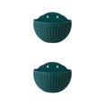 thumbnail image 2 of kurtrusly Double-layer Structure Plastic Pot With Easy Installation Easy To Install Blackish Green 2Set, 2 of 6